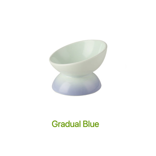 Elevate Mealtimes with Rainbow Ceramic Pet Bowl