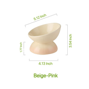 Elevate Mealtimes with Rainbow Ceramic Pet Bowl