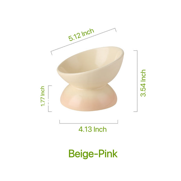 Elevate Mealtimes with Rainbow Ceramic Pet Bowl