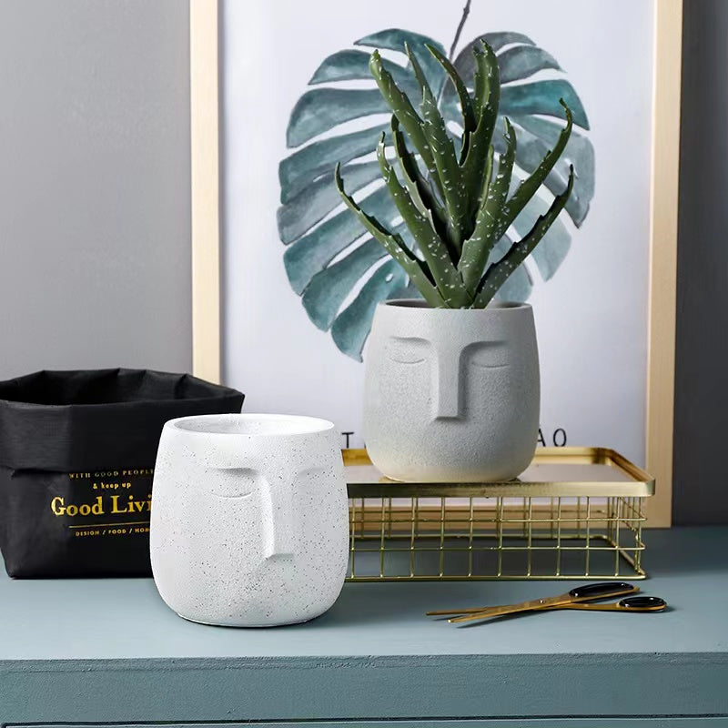 abstract face plant pot Abstract Face Planters – BetaMiu