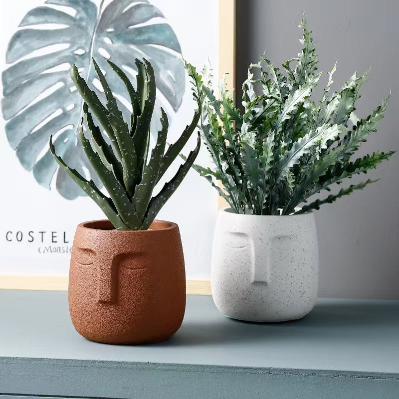 abstract face plant pot Abstract Face Planters – BetaMiu