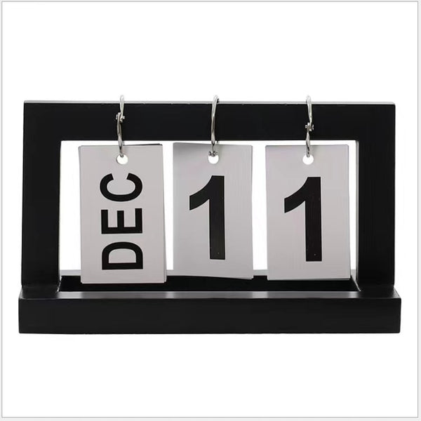Wooden Desktop Calendar