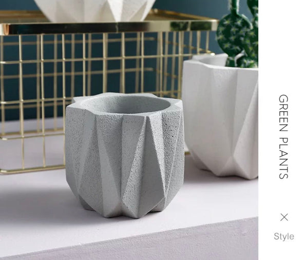 Geometric Ceramic Planters
