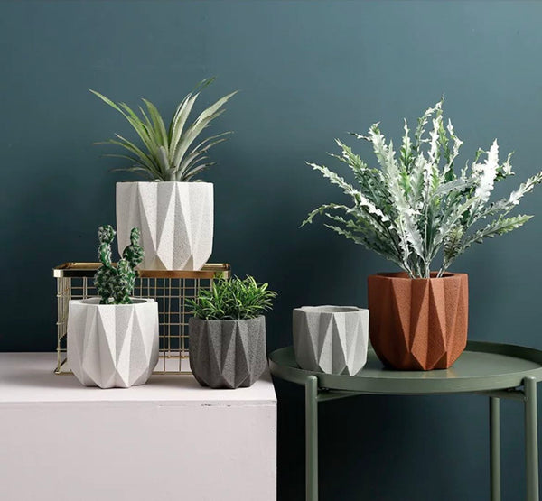 Geometric Ceramic Planters
