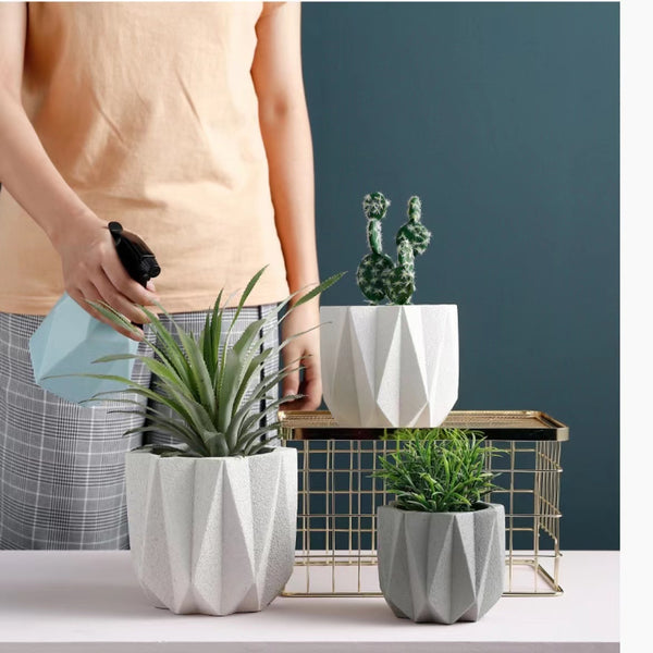 Geometric Ceramic Planters