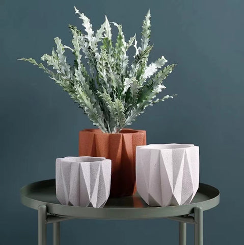 Geometric Ceramic Planters