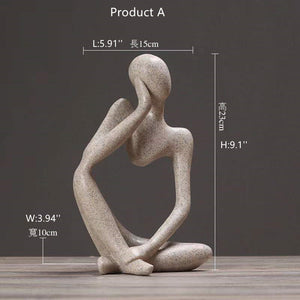 Figure Decorative object| Thinker Statue| Thanksgiving gift box