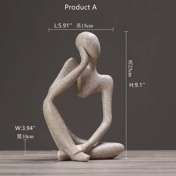 Figure Decorative object| Thinker Statue| Thanksgiving gift box
