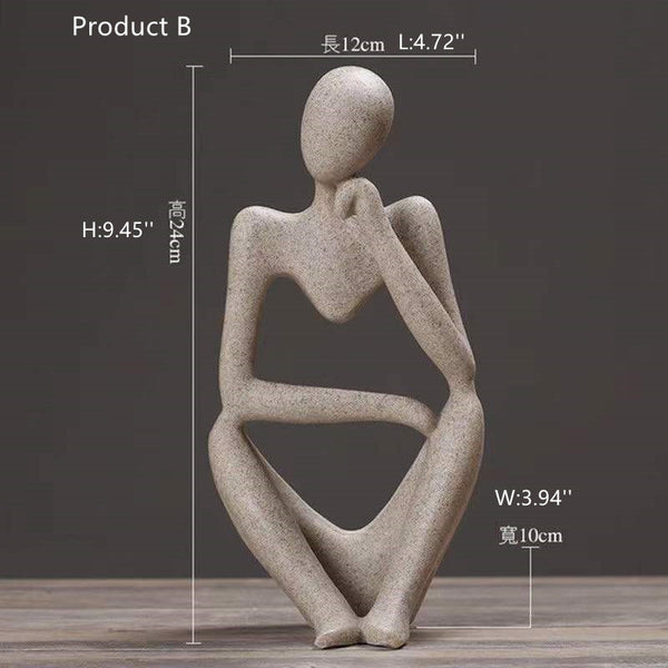 Figure Decorative object| Thinker Statue| Thanksgiving gift box