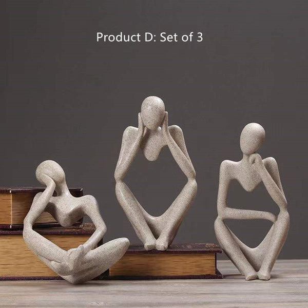 Figure Decorative object| Thinker Statue| Thanksgiving gift box